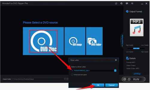 Load DVD into Program