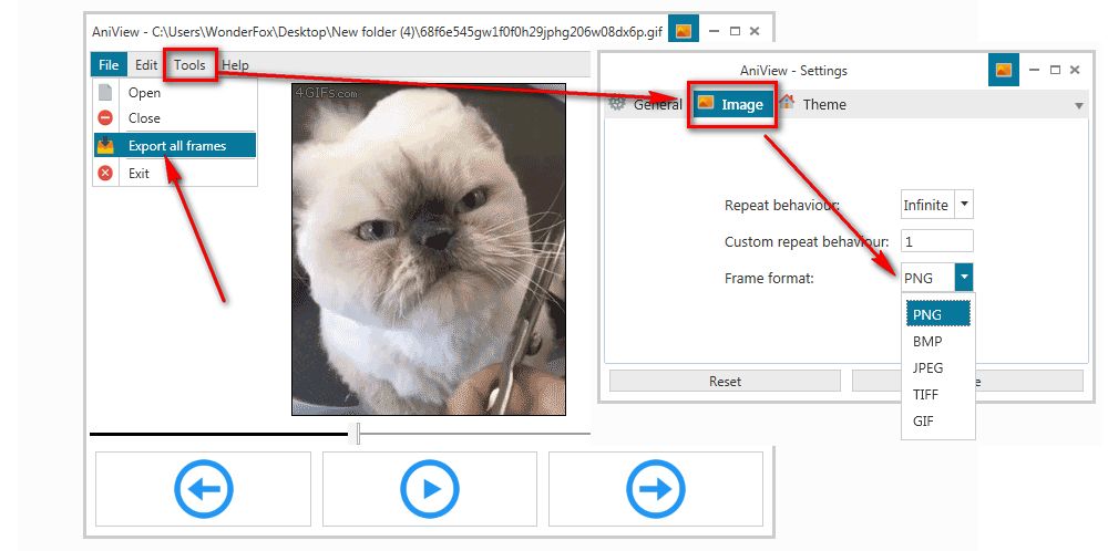 Split Animated GIF into Several Frames Online&Software