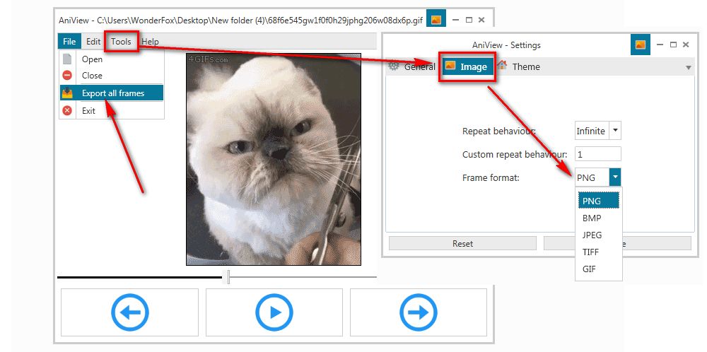 AniView – Export GIF to Frames