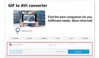 GIF to AVI Converter Free Online