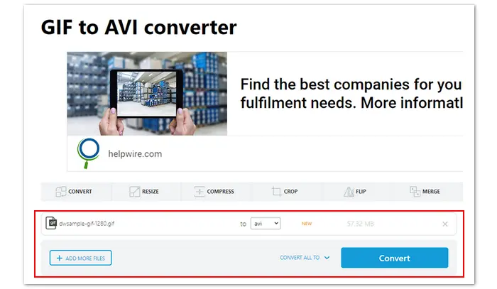 GIF to AVI Converter Free Online