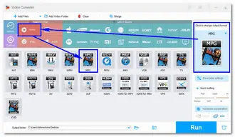 Pick Output Format