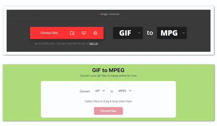 Convert GIF to MPEG Online