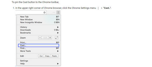 Add Google Cast Button to Chrome Browser