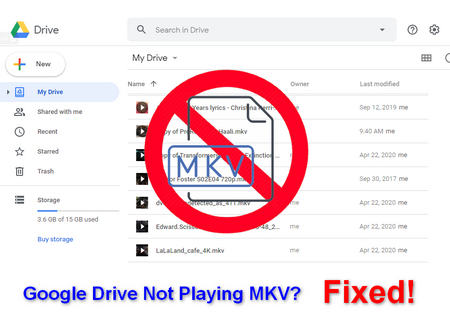 Google Drive MKV Playback Issue
