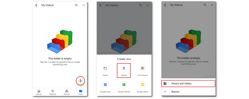 Play MP4 in Google Drive on iOS Devices