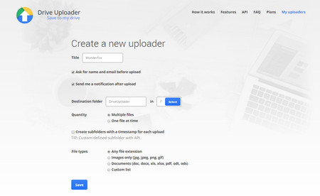 Drive Uploader to Send Large Files Google Drive