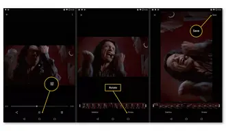 Google Photos Rotate Video