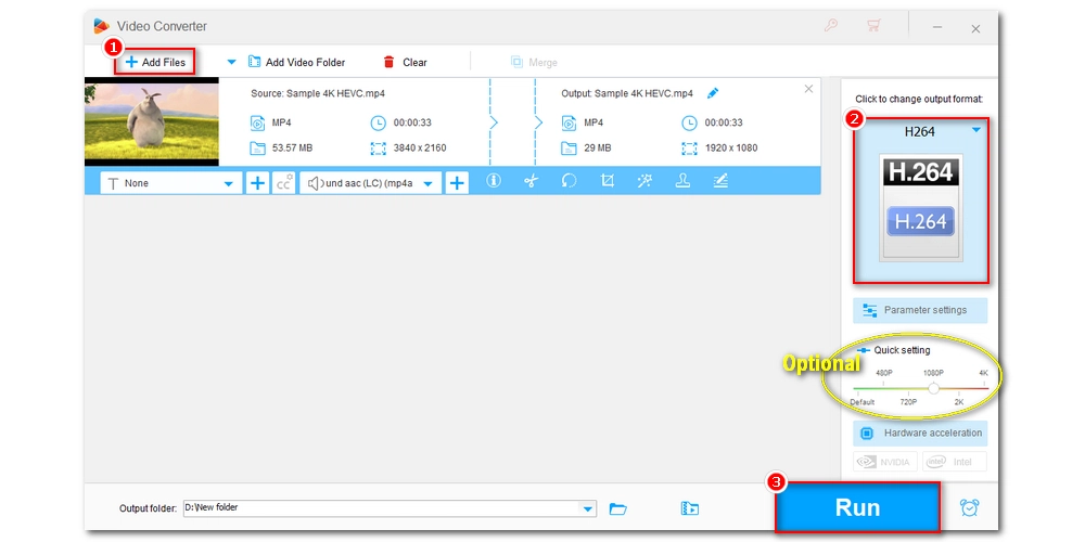 Transcode GoPro HEVC Files to H264 Videos