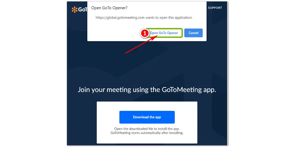 Open GoToMeeting Screen Recorder