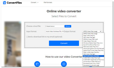 Online H264 Converter