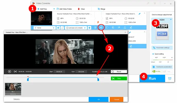 How to Trim H.264 Video