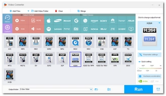 Choose the H.264 Encoder