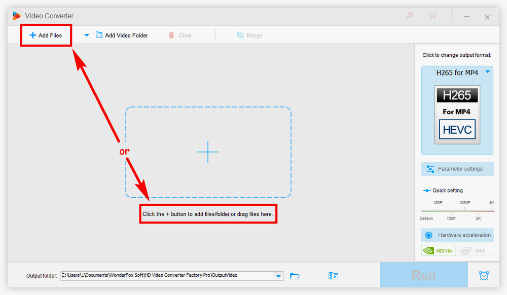 Import H264 Video into the Converter