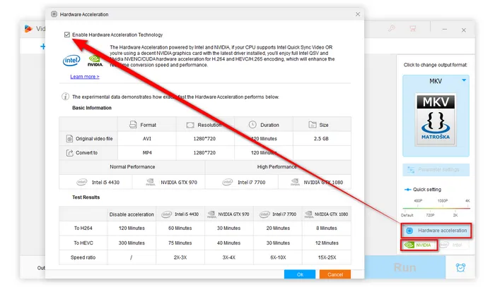 Enable Hardware Acceleration of the HEVC/H.265 Hardware Encoder