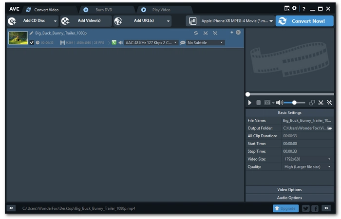 Any Video Converter – Program like HandBrake