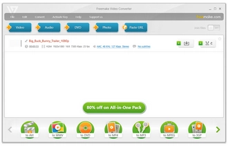 Freemake Video Converter - HandBrake Similar Software