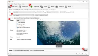 Convert AVCHD to MP4 HandBrake