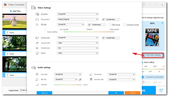 Edit Encoding Settings