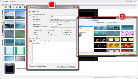 Customize DVD Settings and Choose a Template