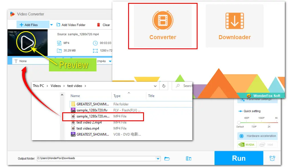 Import MP4 to the Free Converter
