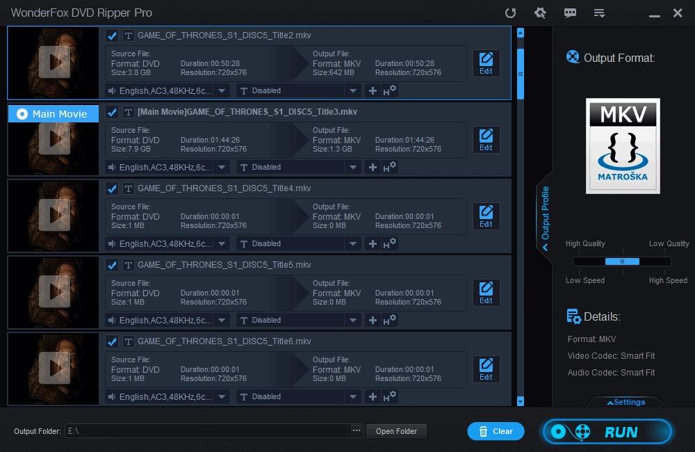 Three steps to convert DVD to MKV 