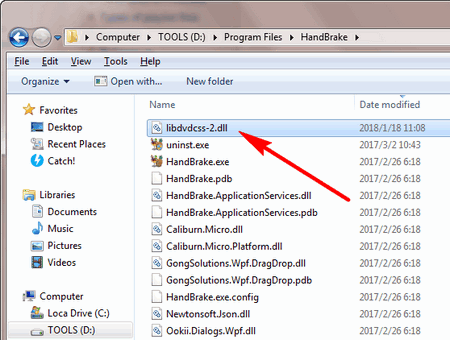 Download Libdvdcss Windows and Put It to HandBrake Folder