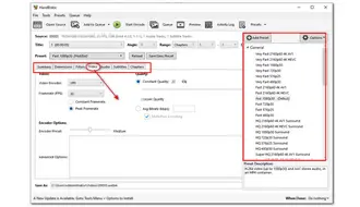 Customize Output Settings