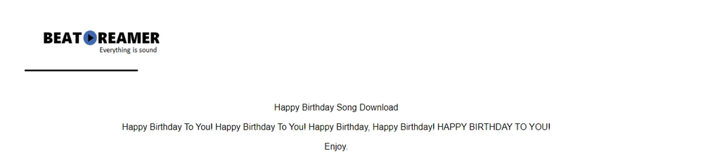 Happy birthday song downloads MP3