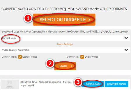 How to Use Online HD to MP4 Video Converter