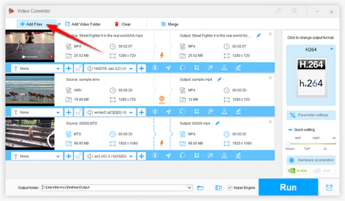 Add Video Files