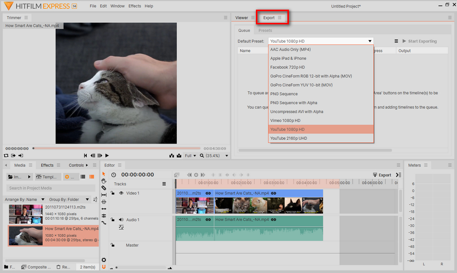 Select Output Video Format