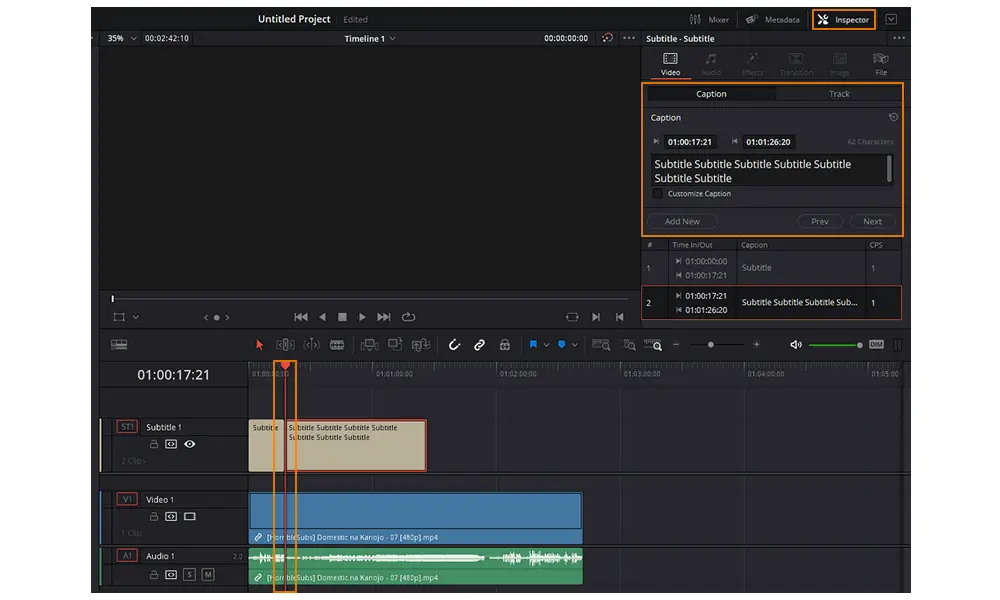 How to Add Captions in DaVinci Resolve