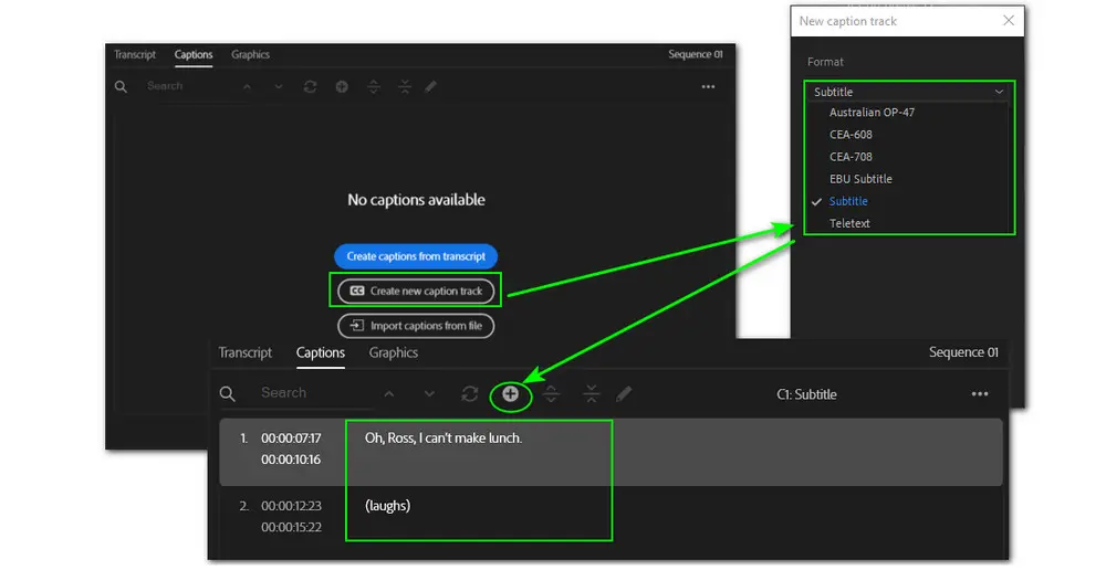 Add Subtitle in Premiere Pro