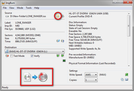 Burn ISO Image into DVD