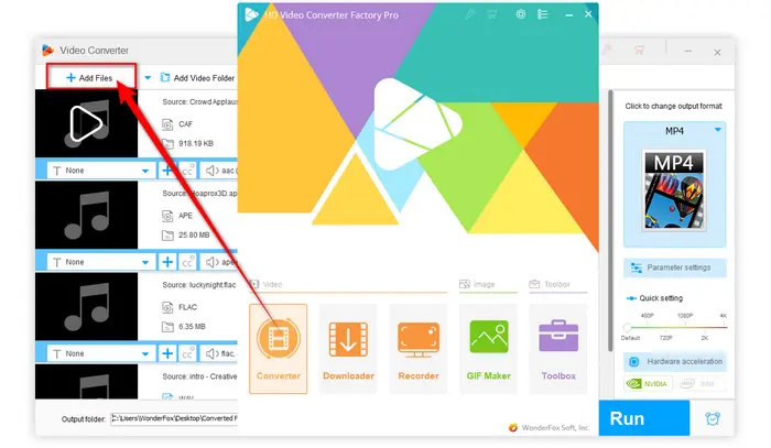 Add Files to Audio File Type Changer