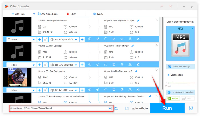 Start Audio File Type Conversion