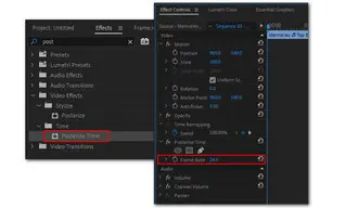 Change Clip Frame Rate in Premiere Pro