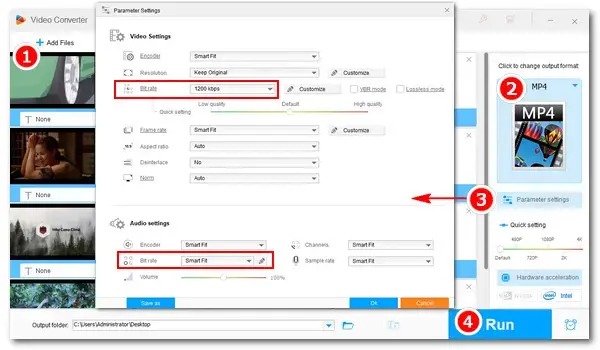 Check and Convert Video Bitrate