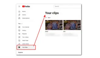 View Saved YouTube Clips