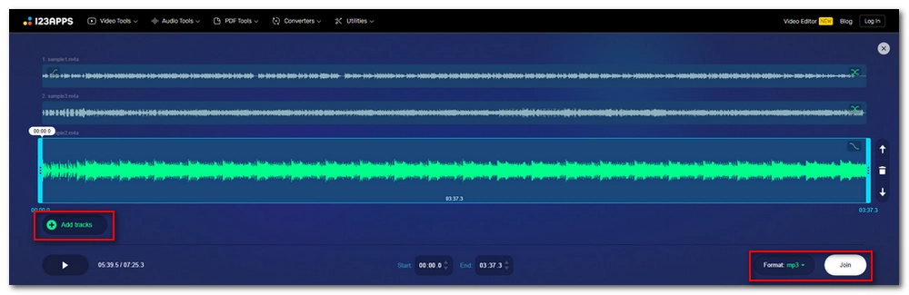 Combine Voice Memos Online