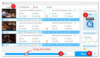 Adjust Compression Ratio for MOV on Windows