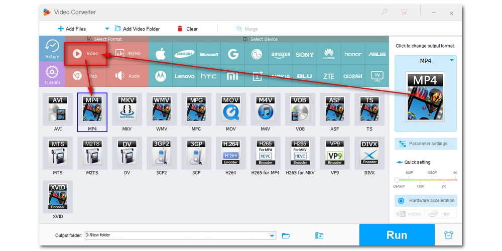 Pick Output Format