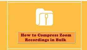 How to Compress Zoom Recording