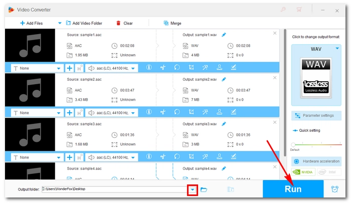 aac to wav convertor
