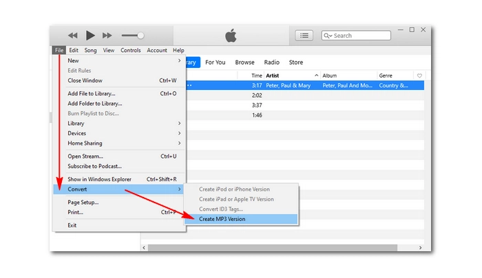 Change AIF to MP3 iTunes