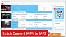 Bulk Convert MP4 to MP3