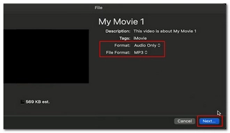 Convert MP4 to MP3 on Mac with iMovie