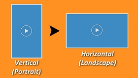 Convert Vertical Video to Horizontal