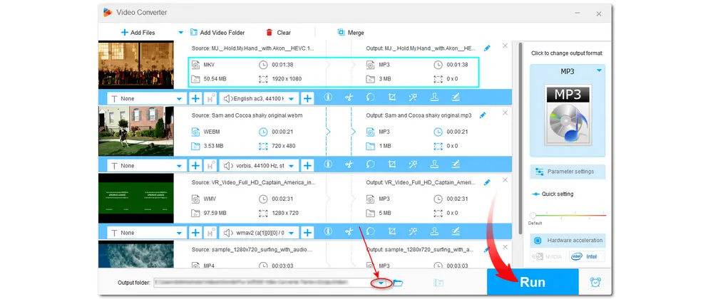 Start the Video to Audio Conversion